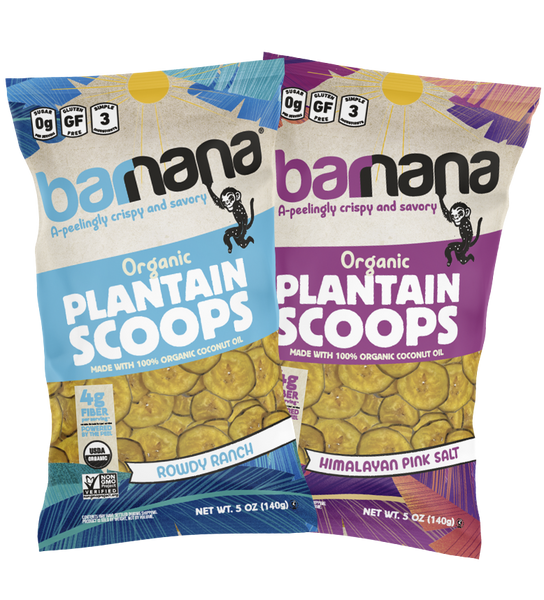 Organic Plantain Scoops 2 Pack Variety Barnana