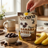 Dark Chocolate Dipped Banana Bites 3.5oz (6-Pack)