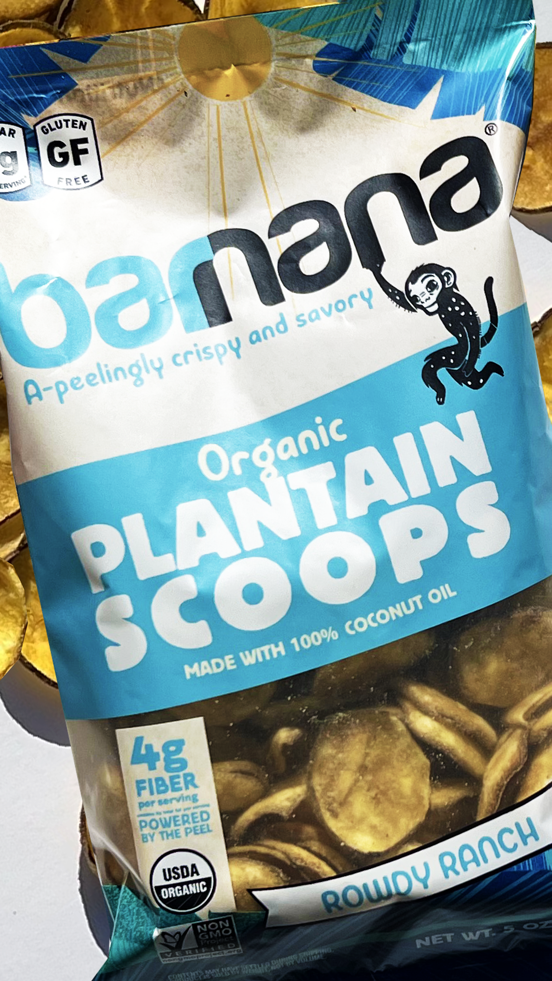 Organic Plantain Scoops - Rowdy ranch - Barnana