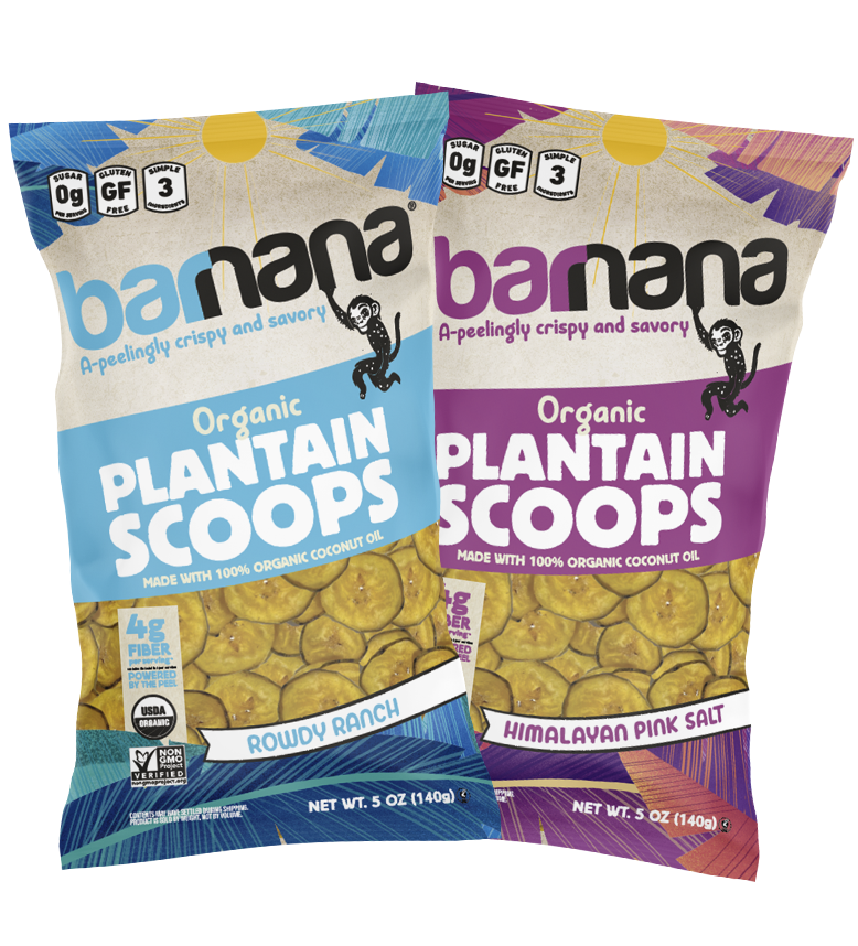 Organic Plantain Scoops - 2 Pack Variety - Barnana