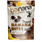Dark Chocolate Dipped Banana Bites 3.5oz (6-Pack)